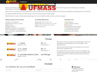 online-aufmass.de Webseite Vorschau