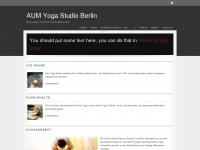 aum-yoga.de Webseite Vorschau