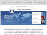 aussenwirtschaftsforum.de Webseite Vorschau
