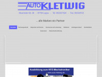 auto-kletwig.de Webseite Vorschau