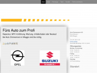 auto-zimmermann.ch Webseite Vorschau