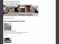 autohaus-lepthien.de Webseite Vorschau