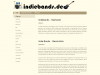 indiebands.de Webseite Vorschau