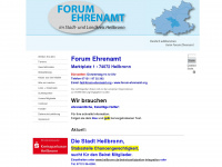 forum-ehrenamt.org Webseite Vorschau