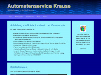automaten-krause.de Webseite Vorschau
