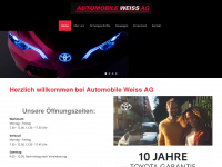 automobileweiss.ch Webseite Vorschau