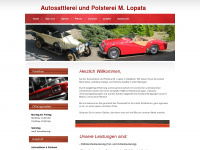 autosattlerei-lopata.de Webseite Vorschau