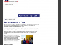 autoservice-tespe.de Webseite Vorschau