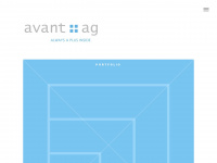 avant.ch Webseite Vorschau