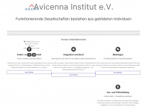 avicenna-ev.de Webseite Vorschau