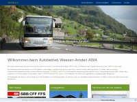 awa-bus.ch Webseite Vorschau