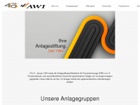 awi-anlagestiftung.ch Webseite Vorschau