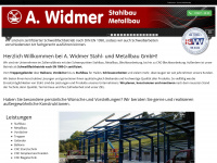metallbau-widmer.de Webseite Vorschau