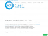 ax-clean.ch Webseite Vorschau