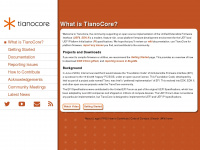 tianocore.org Webseite Vorschau