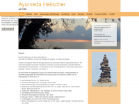 ayurveda-heilscher.de Webseite Vorschau
