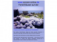azoren-online.de Webseite Vorschau
