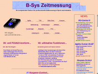 b-sys-zeitmessung.de Webseite Vorschau