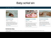 baby-schlaf-ein.de Webseite Vorschau