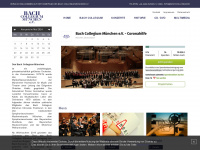 bachcollegium.de Webseite Vorschau
