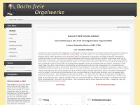 bachs-orgelwerke.de Webseite Vorschau