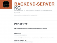 backend-server.de Webseite Vorschau