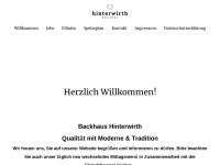 backhaus-hinterwirth.at Webseite Vorschau