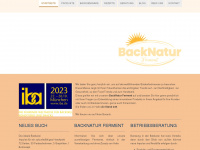 backnatur.de Webseite Vorschau