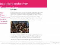 bad-mergentheimer-kammerchor.de Webseite Vorschau