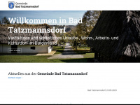 bad-tatzmannsdorf.at Webseite Vorschau