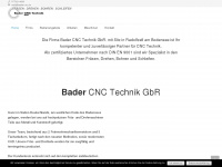 bader-cnc.de Webseite Vorschau