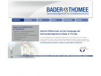bader-thomee.de Webseite Vorschau