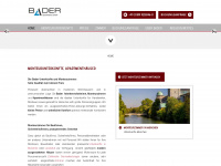 bader-wohnheime.de Webseite Vorschau