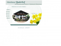 baderhof.de Webseite Vorschau