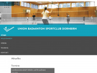 badminton-dornbirn.at Webseite Vorschau