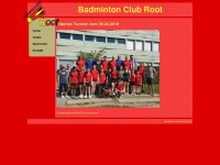 badminton-root.ch Webseite Vorschau