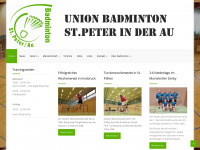 badminton-stpeterau.at Webseite Vorschau