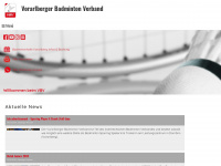 badminton-vorarlberg.at Webseite Vorschau