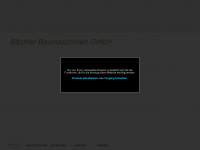 baechler-baumaschinen.ch Webseite Vorschau