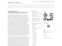 litigation-pr-blog.de Webseite Vorschau