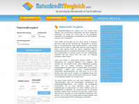 ratenkreditvergleich.com Webseite Vorschau