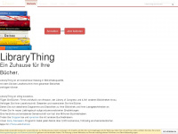 librarything.de Webseite Vorschau