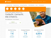 strato.de Webseite Vorschau