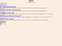 tacci.de Webseite Vorschau