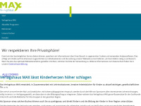 verlagshaus-max.de Webseite Vorschau