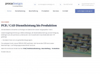 procadesign.ch Webseite Vorschau