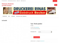 druckerei-rinas.de Webseite Vorschau