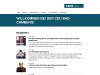 cdu-badcamberg.de Webseite Vorschau