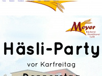 baeckerei-meyer.ch Webseite Vorschau