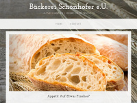 baeckerei-schoenhofer.at Webseite Vorschau